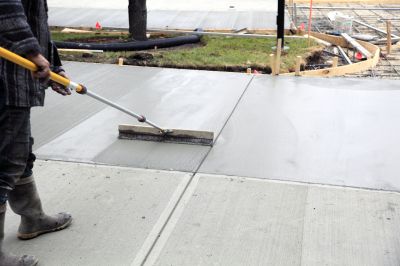 Concrete Driveway in Progress