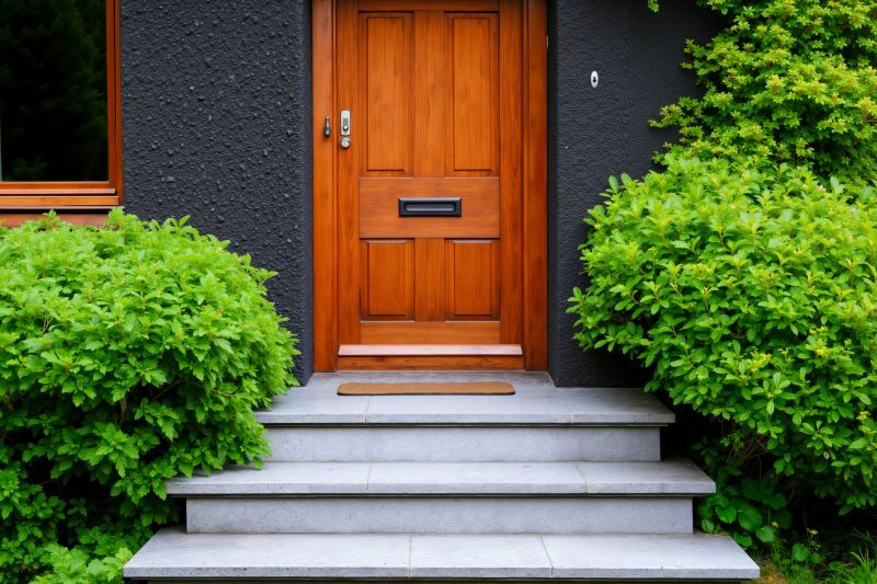 Completed Front Steps in Spring